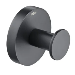Bathroom Robe and Towel Hook in Matte Black