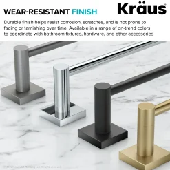 Bathroom Shelf in Brushed Gold