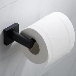 Bathroom Toilet Paper Holder in Matte Black