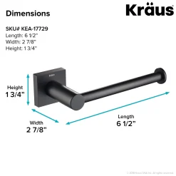 Bathroom Toilet Paper Holder in Matte Black