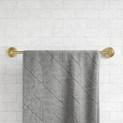 18" Bathroom Towel Bar in Brushed Gold