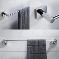 18" Bathroom Towel Bar in Chrome