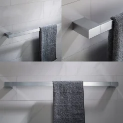 24" Bathroom Towel Bar in Chrome