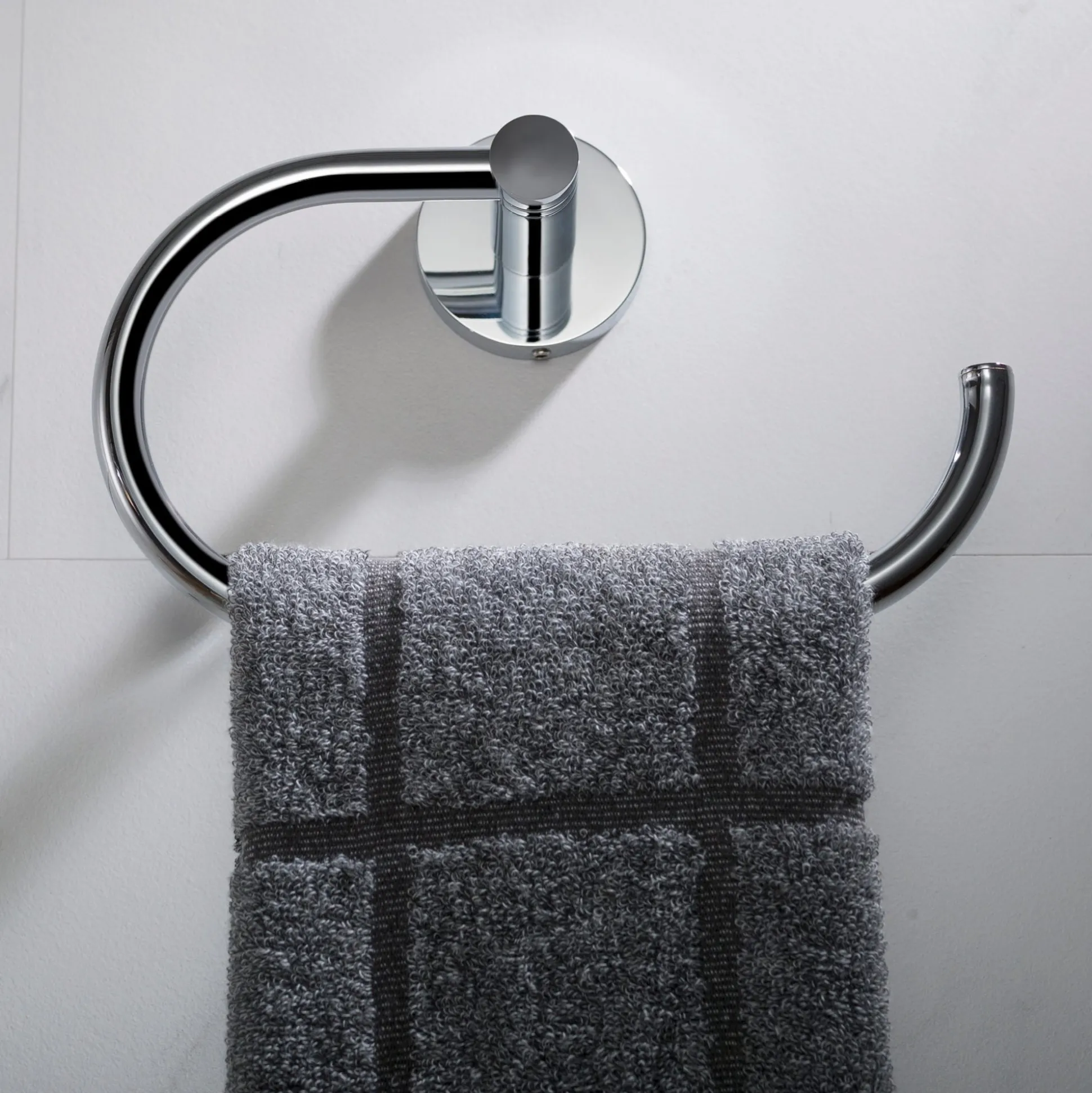 Bathroom Towel Ring in Chrome