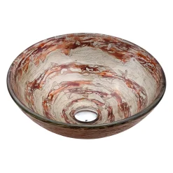 Brown/Grey Glass Vessel 16 1/2