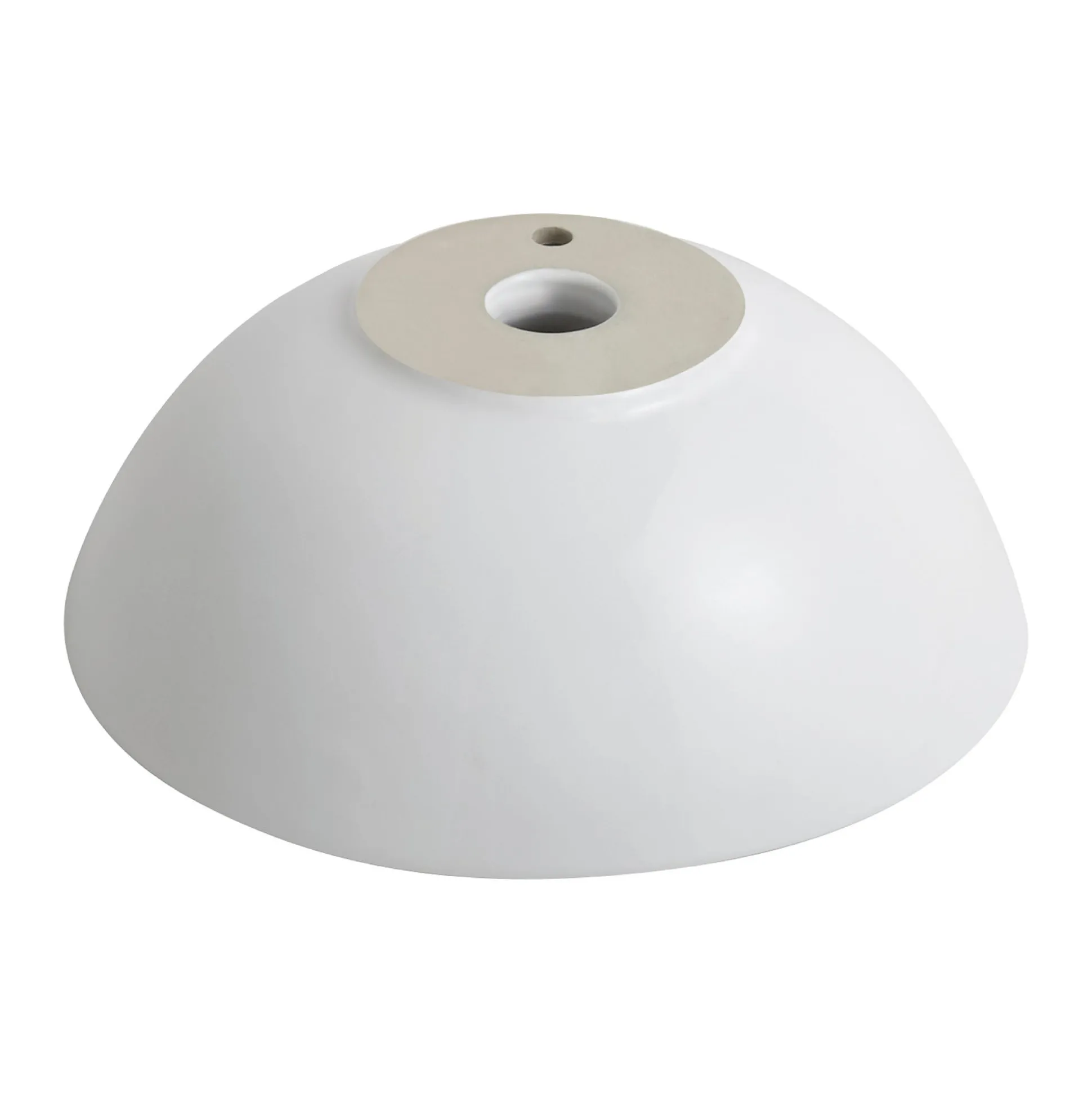 14" Ceramic Bathroom Sink in White with Pop-Up Drain in Chrome