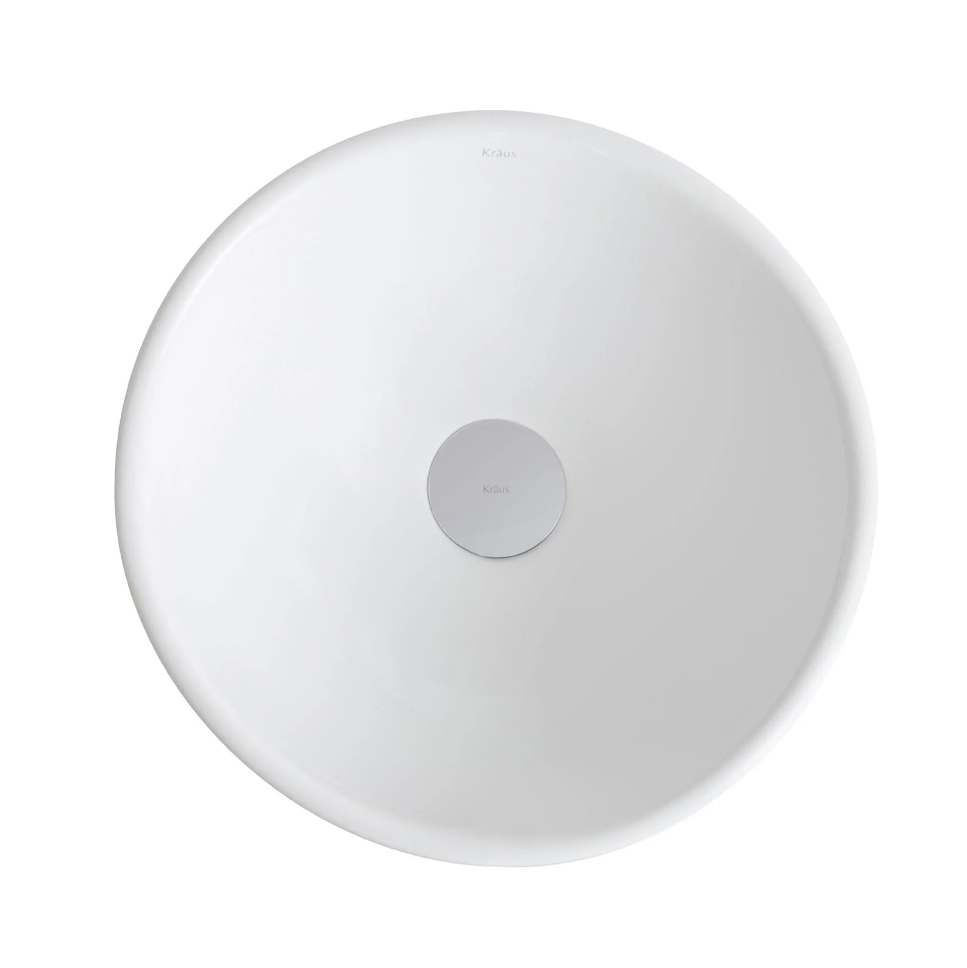 14" Ceramic Bathroom Sink in White with Pop-Up Drain in Chrome