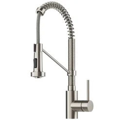 Commercial Style 2-Function Single Handle Pull Down Kitchen Faucet in Spot-Free Stainless Steel