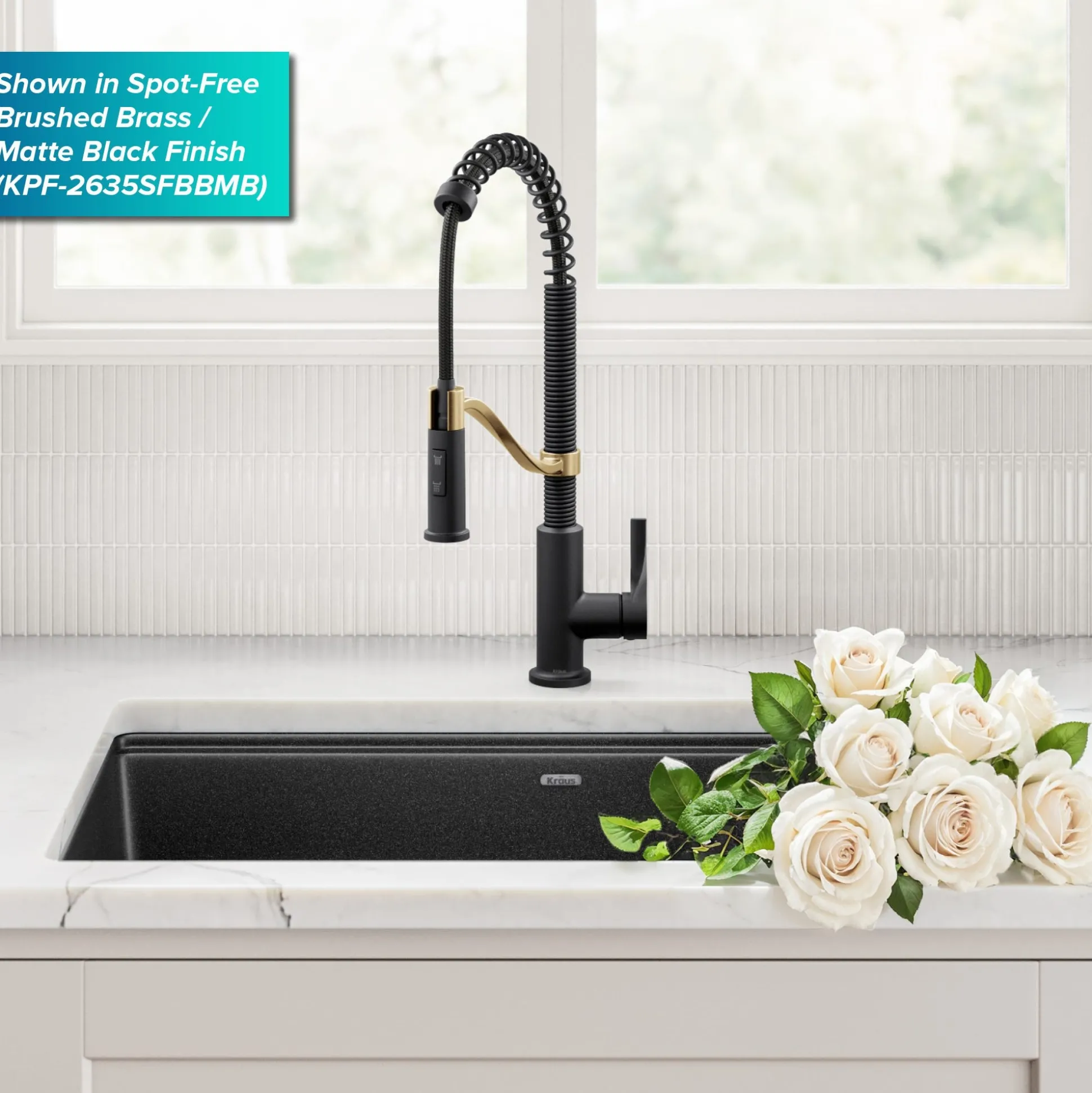 Commercial Style 2-Function Single Handle Pull Down Kitchen Faucet in Spot-Free Stainless Steel
