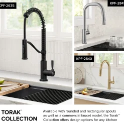 Commercial Style 2-Function Single Handle Pull Down Kitchen Faucet in Spot-Free Brushed Brass
