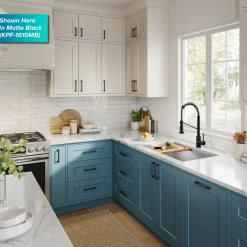 Commercial Style 2-Function Single Handle Pull Down Kitchen Faucet in Spot-Free Brushed Brass