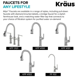 Commercial Style 2-Function Single Handle Pull Down Kitchen Faucet in Spot-Free Brushed Brass / Matte Black