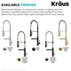 Commercial Style 2-Function Single Handle Pull Down Kitchen Faucet with Pot Filler in Spot-Free Stainless Steel