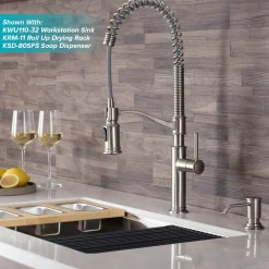 Commercial Style Pull-Down Kitchen Faucet in Spot Free Stainless Steel