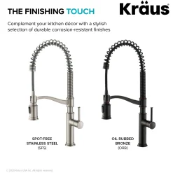 Commercial Style Pull-Down Kitchen Faucet in Spot Free Stainless Steel