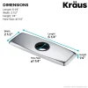 Deck Plate for Bathroom Faucet in Chrome