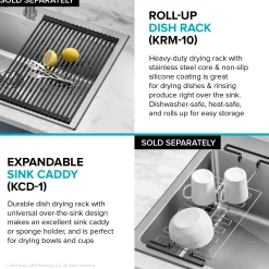 15” Drop In / Top Mount Single Bowl 18-Gauge Stainless Steel Kitchen Bar Sink