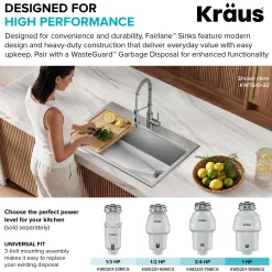 33” Drop In / Top MountWorkstationSingle Bowl18-GaugeStainless SteelKitchen Sinkwith Accessories