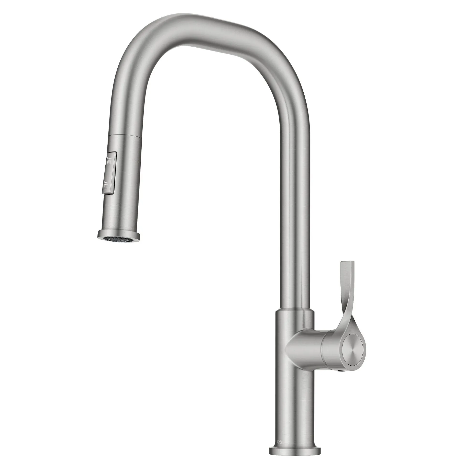 2-Function Single Handle Pull Down Kitchen Faucet in Spot-Free Stainless Steel