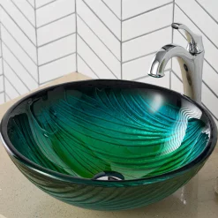 Green Glass Vessel 17