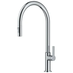 High-Arc Single Handle Pull-Down Kitchen Faucet in Chrome