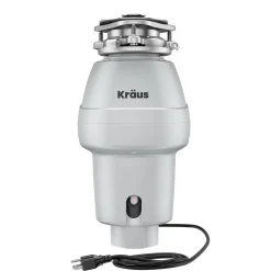 1/2 HP Continuous Feed Garbage Disposal with Ultra-Quiet Motor for Kitchen Sink with Power Cord and Flange Included