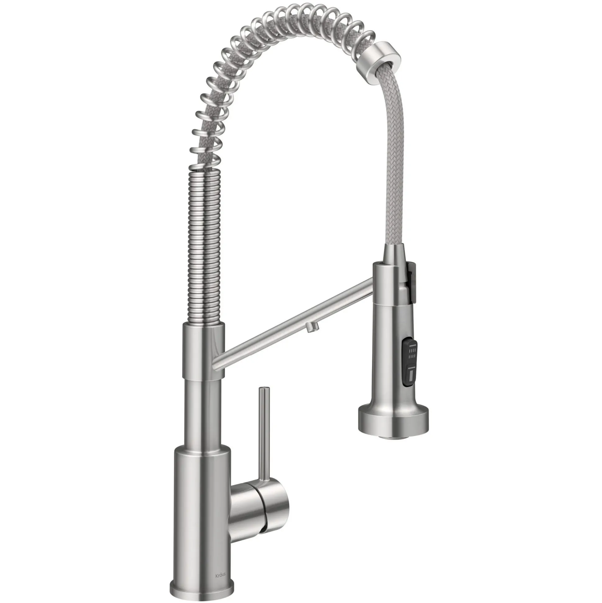 2-in-1 Commercial Style Pull Down Single Handle Water Filter Kitchen Faucet for Reverse Osmosis or Water Filtration System in Spot-Free Stainless Steel