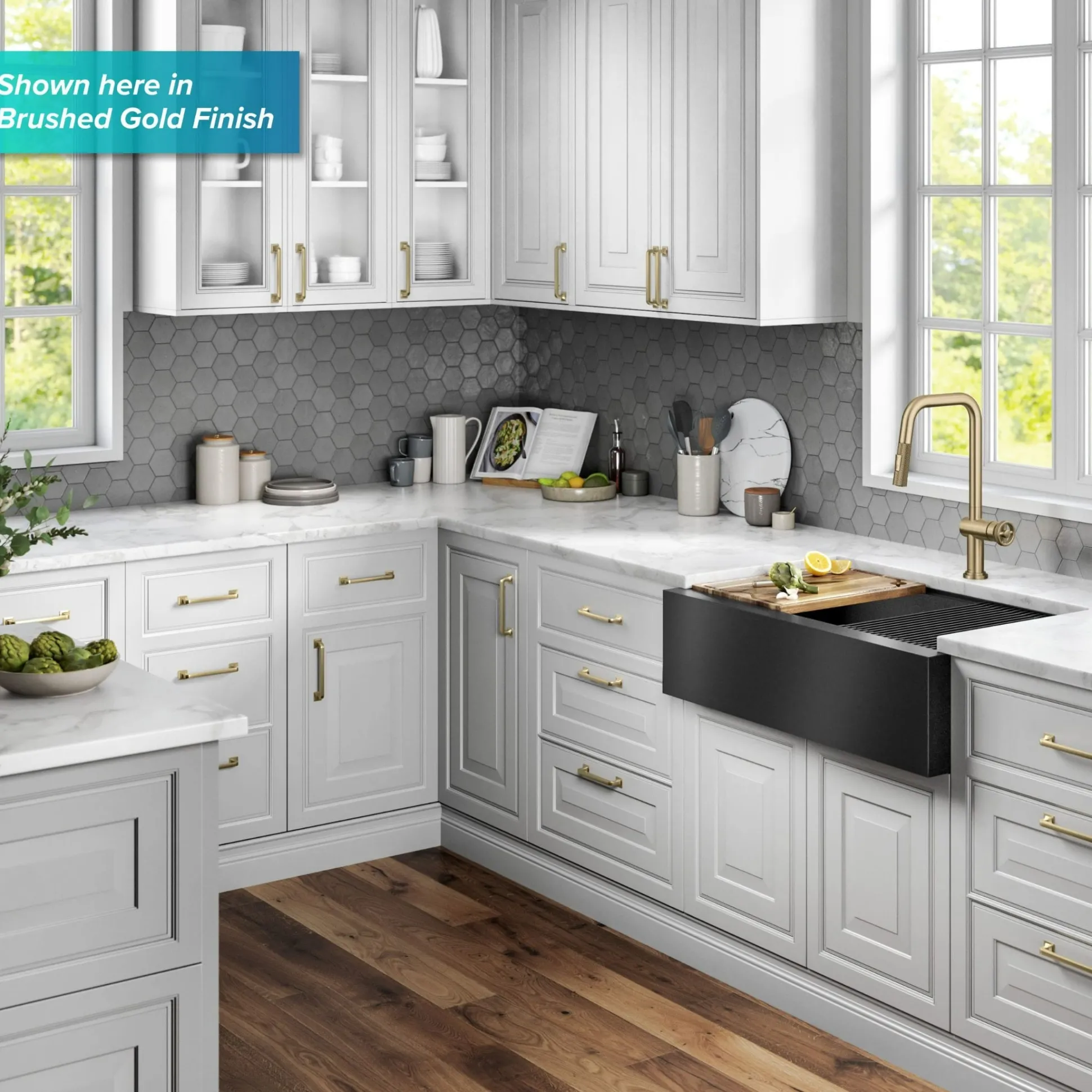 Industrial Pull-Down Single Handle Kitchen Faucet in Spot-Free Stainless Steel