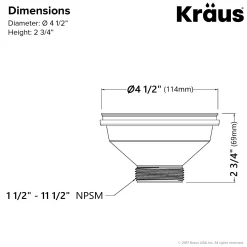 Kitchen Sink Strainer in White