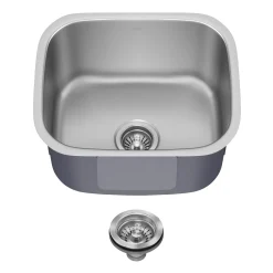 Premier 20” Undermount Single Bowl 18-Gauge Stainless Steel Kitchen Sink