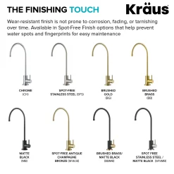 Purita 100% Lead-Free Kitchen Water Filter Faucet in Spot-Free Stainless Steel/Matte Black