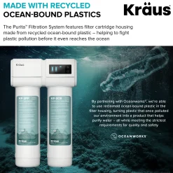 Replacement Filter Cartridges for Purita™ 2-Stage Under Sink Water Filtration System with Carbon Block and Polypropylene Filters
