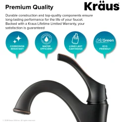 Single Handle Basin Bathroom Faucet with Lift Rod Drain and Deck Plate in Oil Rubbed Bronze