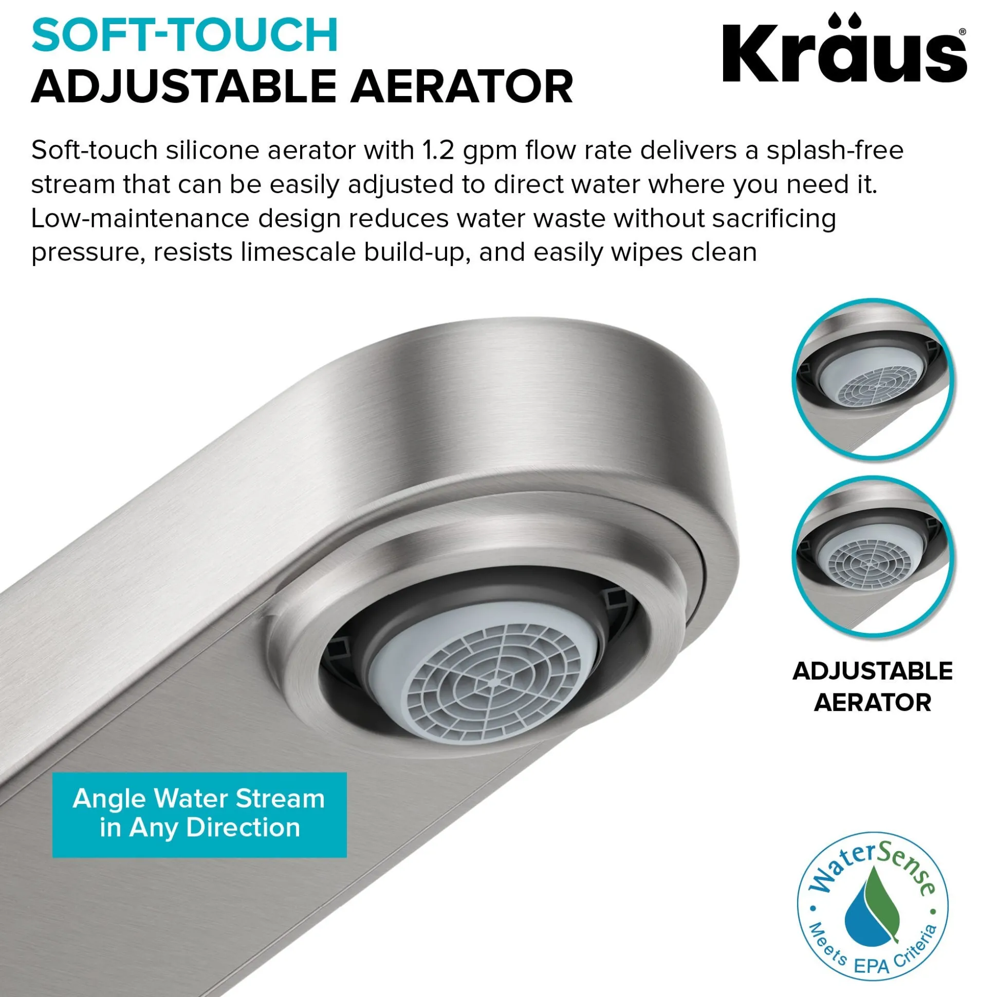 Single Handle Bathroom Faucet in Spot-Free Brushed Nickel with Pop Up Drain and Supply Lines