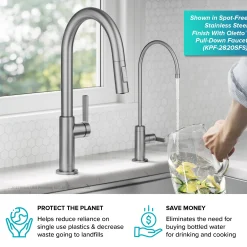 Single Handle Drinking Water Filter Faucet for Reverse Osmosis or Water Filtration System in Spot-Free Antique Champagne Bronze