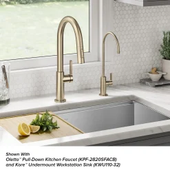 Single Handle Drinking Water Filter Faucet for Reverse Osmosis or Water Filtration System in Spot-Free Antique Champagne Bronze