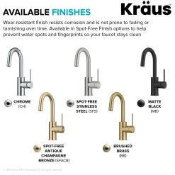 Single Handle Kitchen Bar Faucet with QuickDock Top Mount Installation Assembly in Spot Free Antique Champagne Bronze