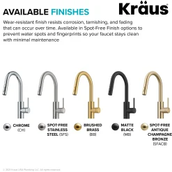 Single Handle Pull Down Kitchen Faucet with QuickDock Top Mount Installation Assembly in Chrome