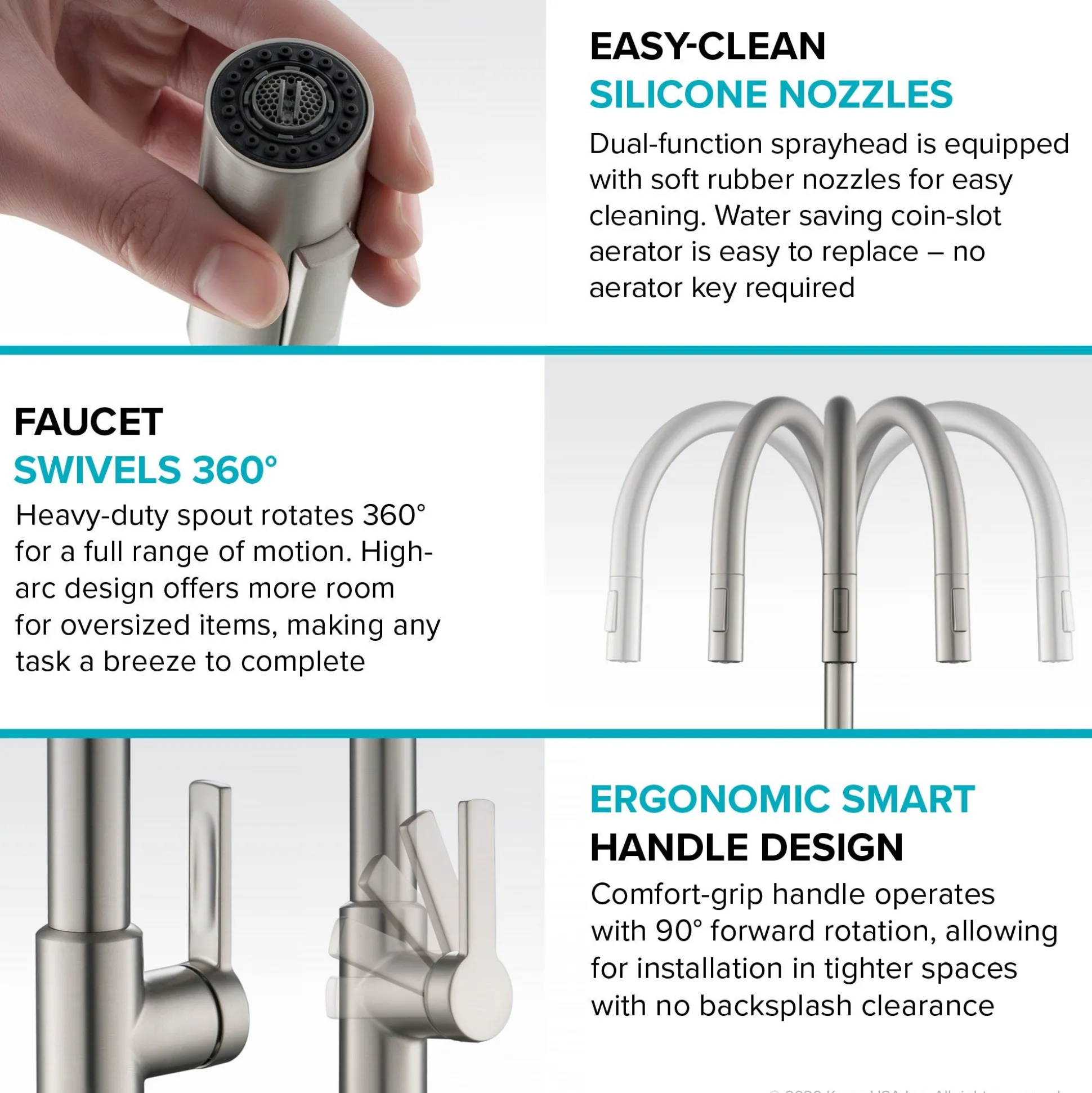 Single Handle Pull Down Kitchen Faucet in Spot-Free Brushed Brass