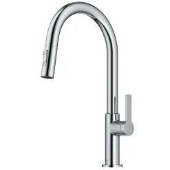 Single Handle Pull Down Kitchen Faucet in Chrome