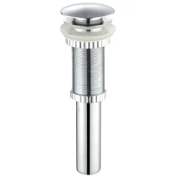Single Handle Vessel Bathroom Faucet with Pop-Up Drain in Chrome