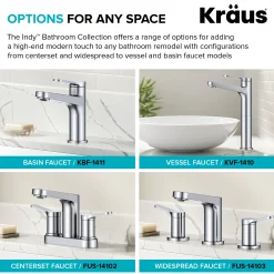 Single Handle Vessel Bathroom Faucet in Spot-Free Brushed Brass with Pop Up Drain and Supply Lines