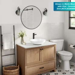Single Handle Vessel Bathroom Faucet in Spot-Free Brushed Brass with Pop Up Drain and Supply Lines