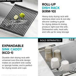 33” Undermount Double Bowl 18-Gauge Stainless Steel Kitchen Sink