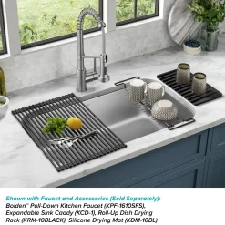 32” Undermount 18 Gauge Stainless Steel Single Bowl Kitchen Sink