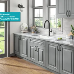 32” Undermount Porcelain Enameled Steel Single Bowl Kitchen Sink in White