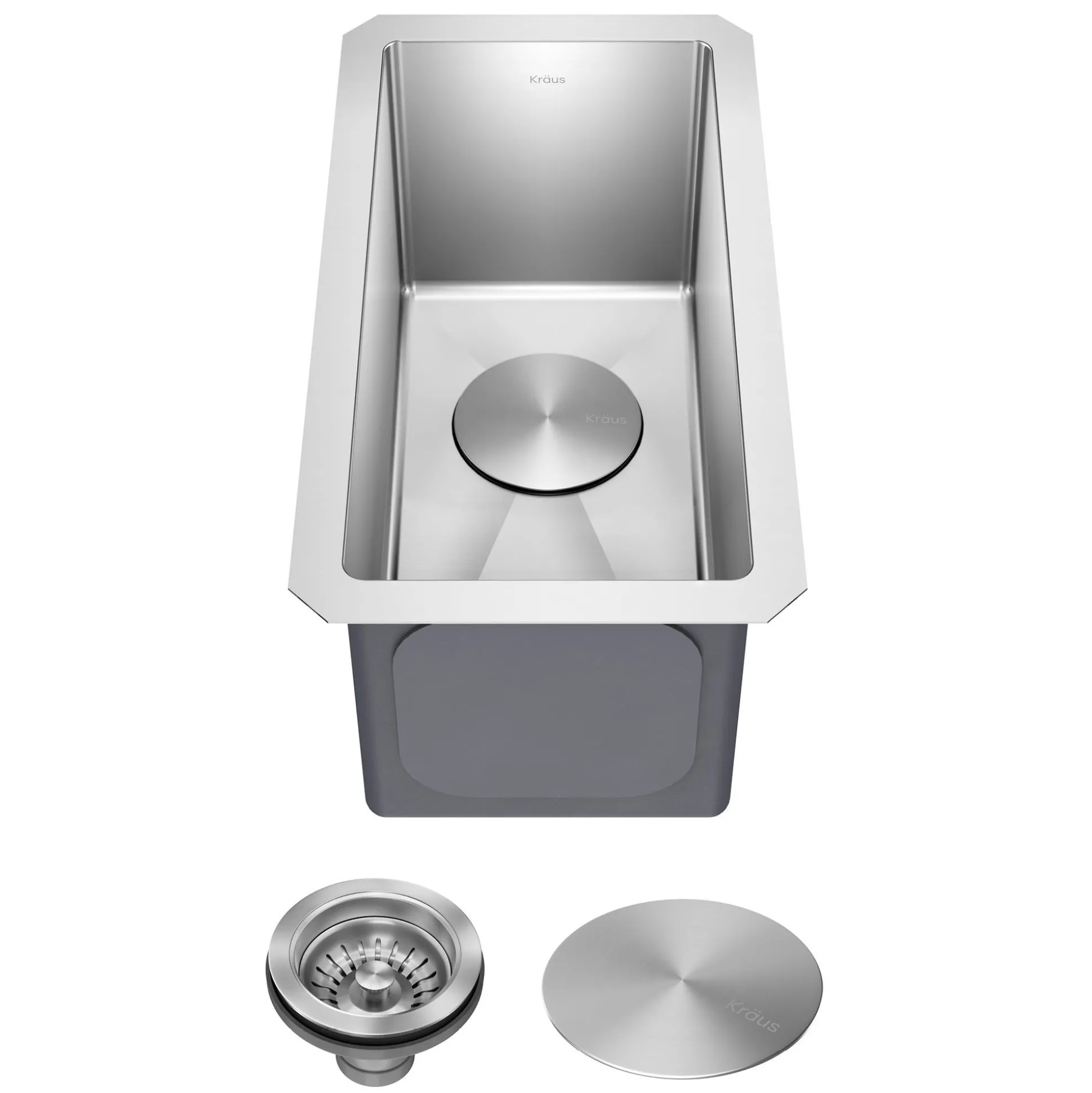 10" Undermount Single Bowl 16 Gauge Stainless Steel Bar Kitchen Sink