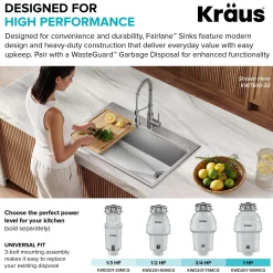 30”Undermount Workstation Single Bowl 18-GaugeStainless Steel Kitchen Sinkwith Accessories